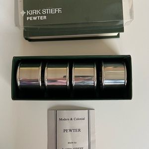 Kirk Stieff Pewter Napkin Rings